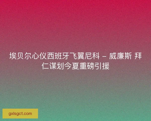 埃贝尔心仪西班牙飞翼尼科 - 威廉斯 拜仁谋划今夏重磅引援